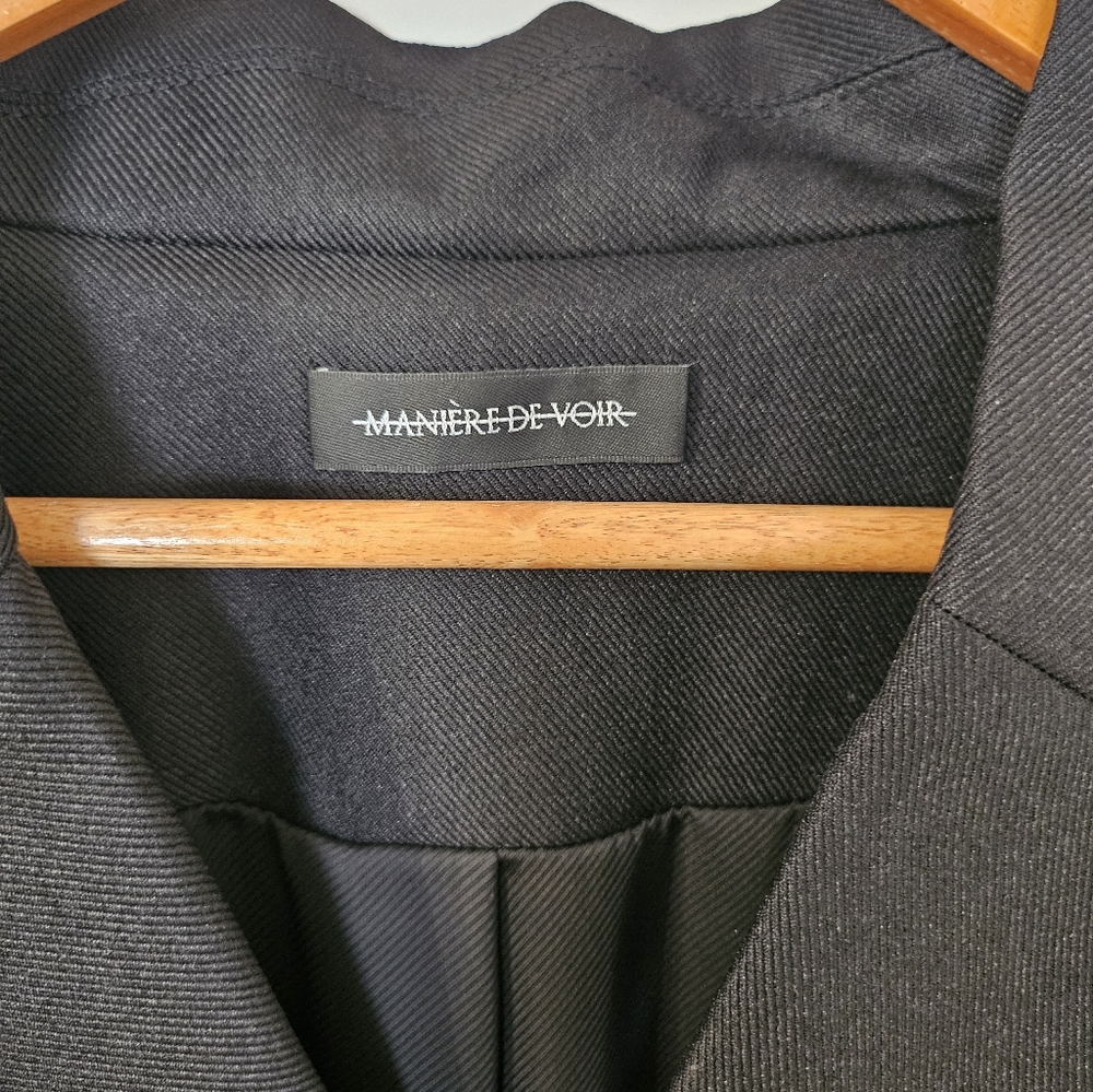 Maniere De Voir Structured Black Blazer Dress - Picture 5 of 8